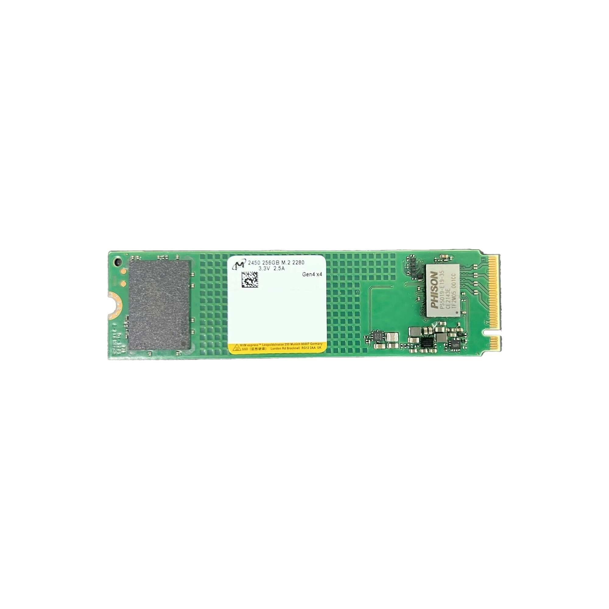 Micron 2450 256GB 22x80 M.2 NVMe SSD