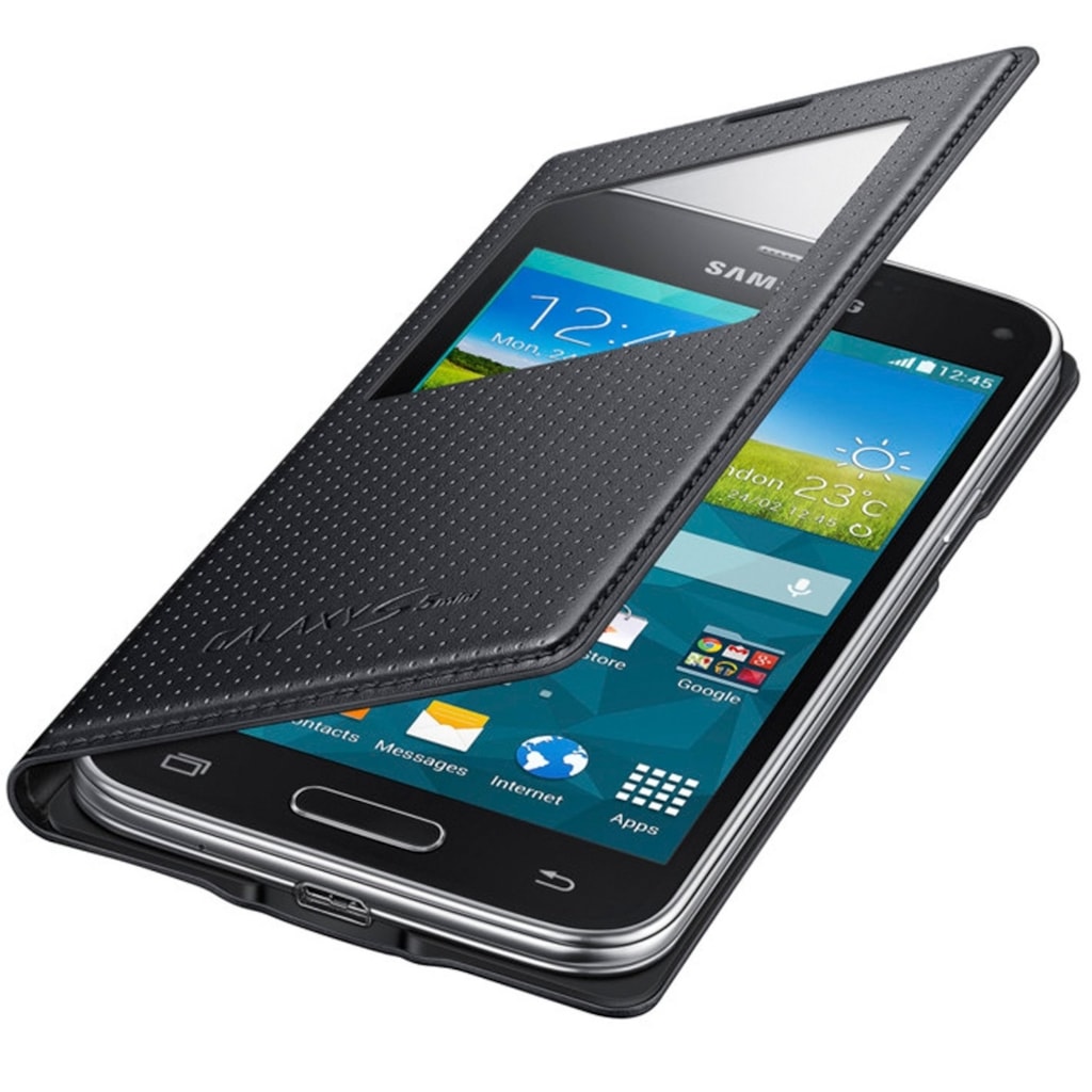Samsung Galaxy S5 Mini S-View Kilif Siyah 513621349