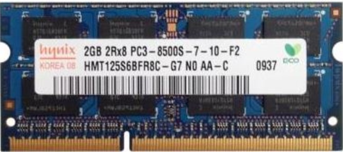 Hynix HMT125S6BFR8C-G7 2 GB DDR3 1066 MHz Ram