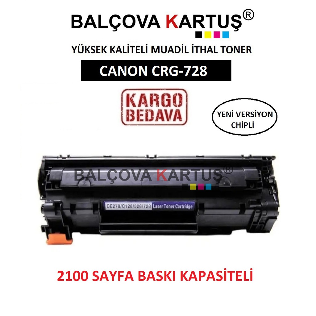 Canon I-Sensys Mf4730 Yazici Için Chipli 728A Uyumlu Toner