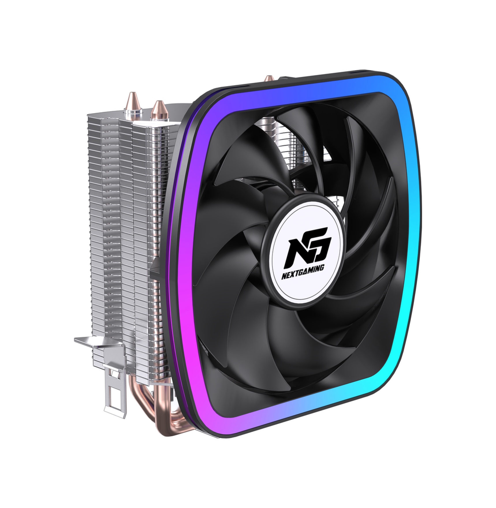 Ng Frost 200 120w Tdp F-rgb Fanlı Sessiz Kule Tipi Cpu 2 Borulu Soğutucu Siyah