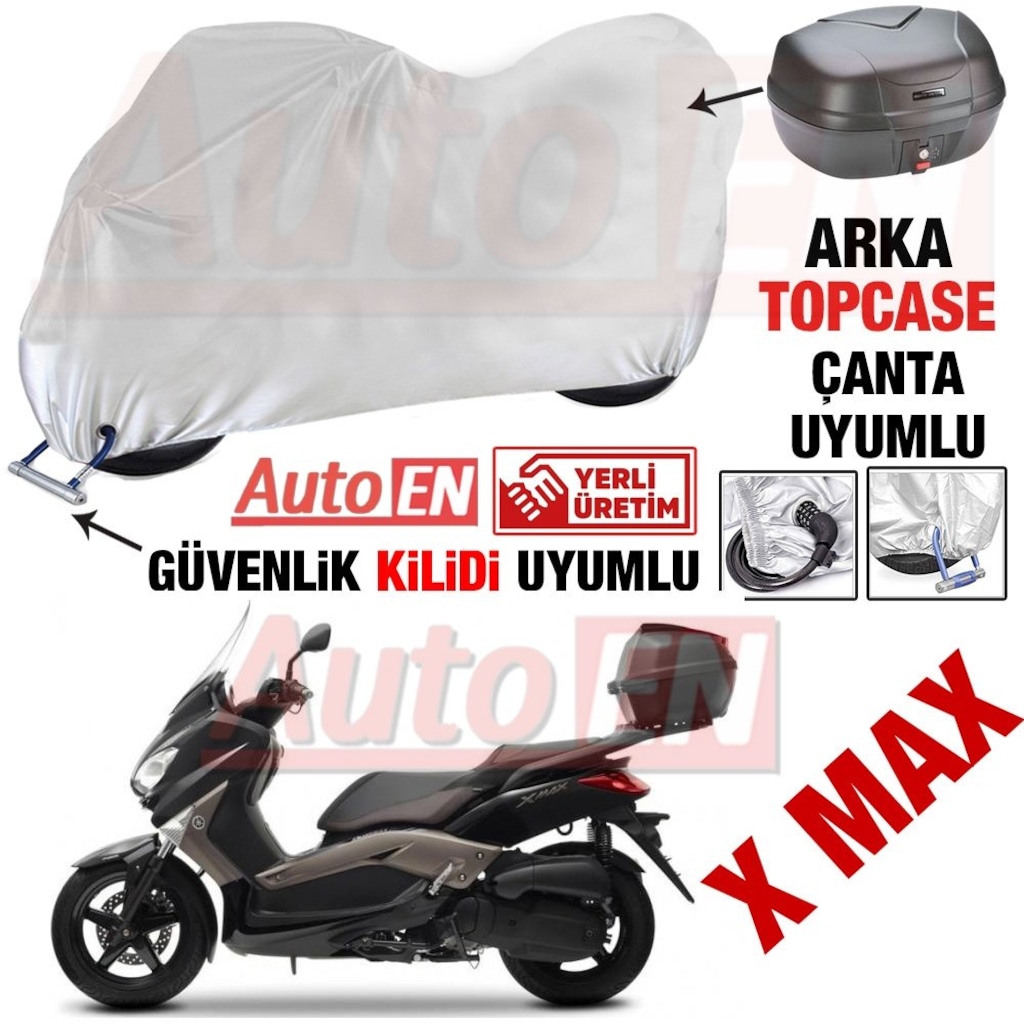 Yamaha Xmax 250-300-400 Motosiklet Brandası Arka Çanta Ve Güvenli (432780808)
