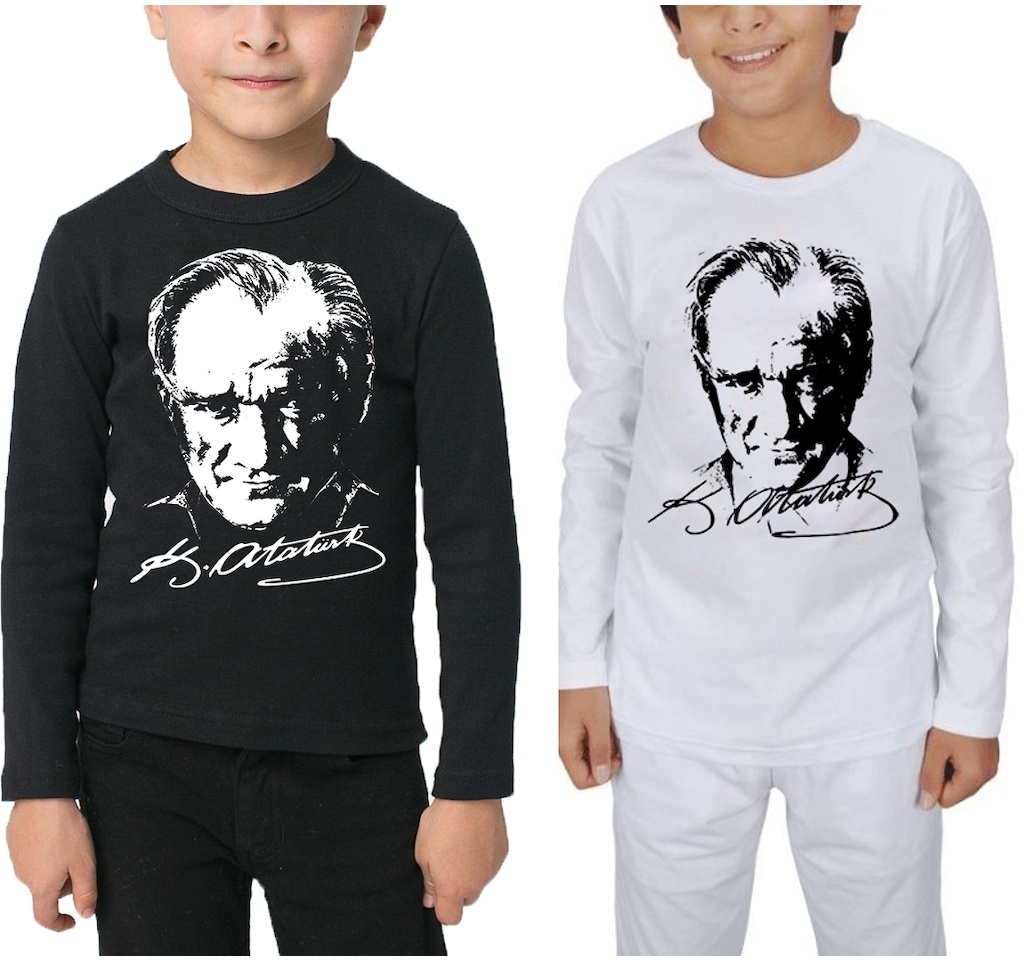 Atatürk Tişört Çocuk ( Uzun Kollu )