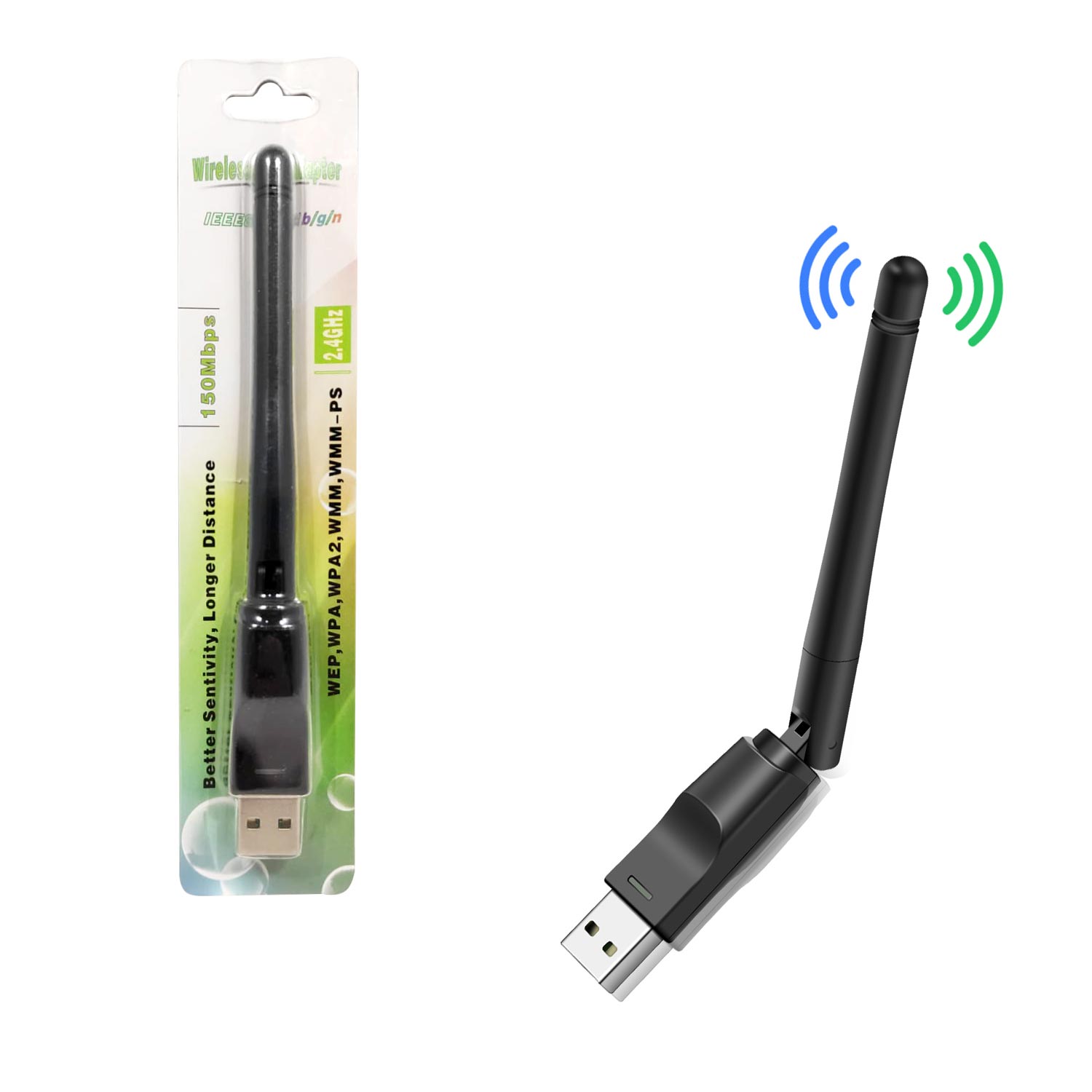 Polaxtor Wi-Fi Anten USB Ip Uydulara Uyumlu 7601 Chip