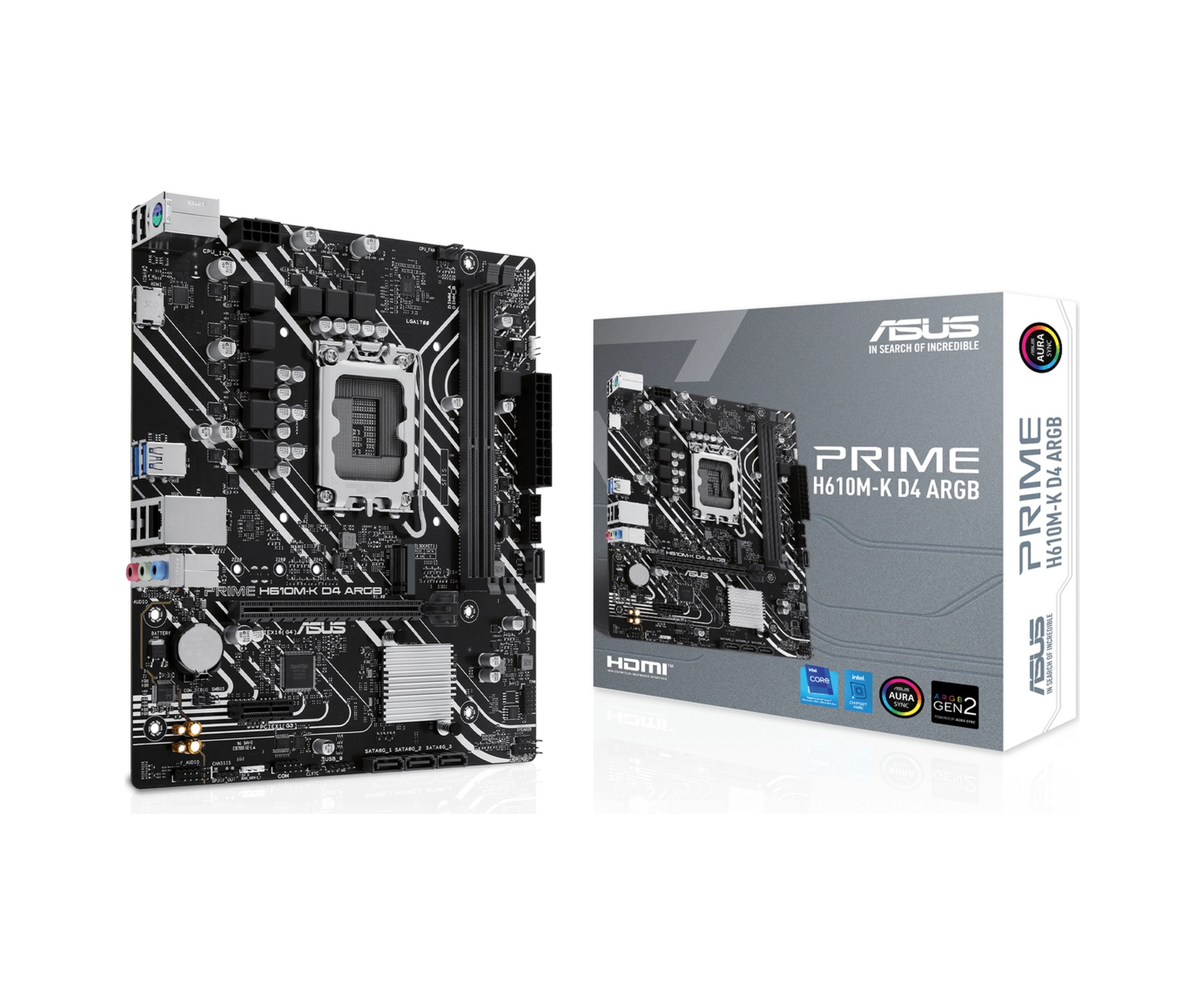 Asus Prime H610M-K D4 ARGB Intel H610 5600 MHz (OC) DDR4 LGA1700 mATX Anakart