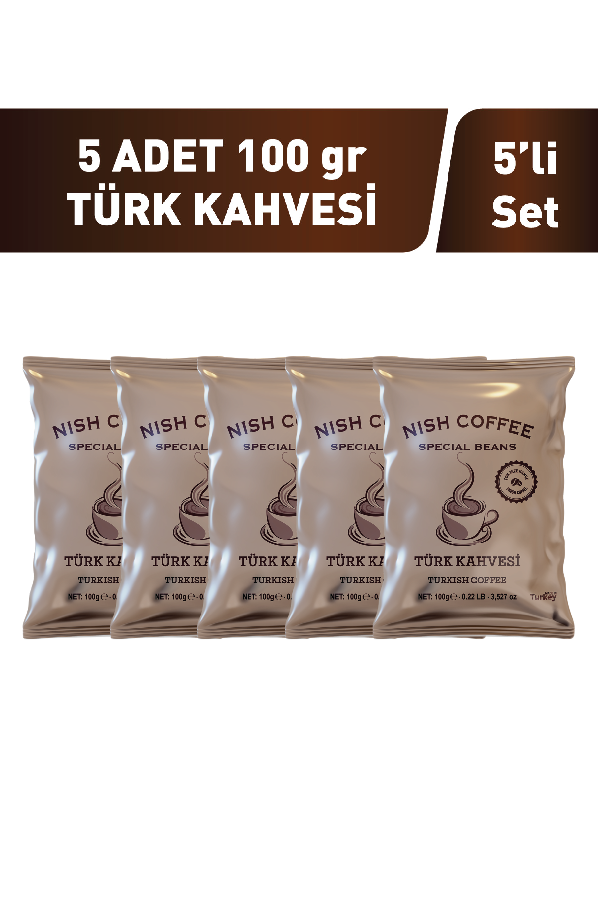 Nish Kahve Türk Kahvesi 5 x 100 G