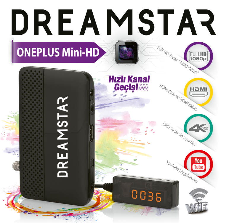 Dreamstar Full Hd 4K 1080P Tüyap Onaylı Hd Uydu Alıcı