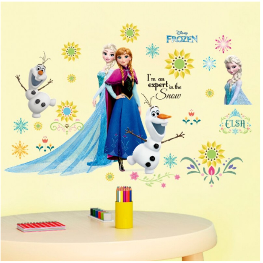 Cosy Home Gift Frozen Elsa Anna Duvar Sticker Pvc Fuul Paket