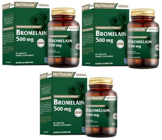 Nutraxin Bromelain 60 Tablet 3 Adet