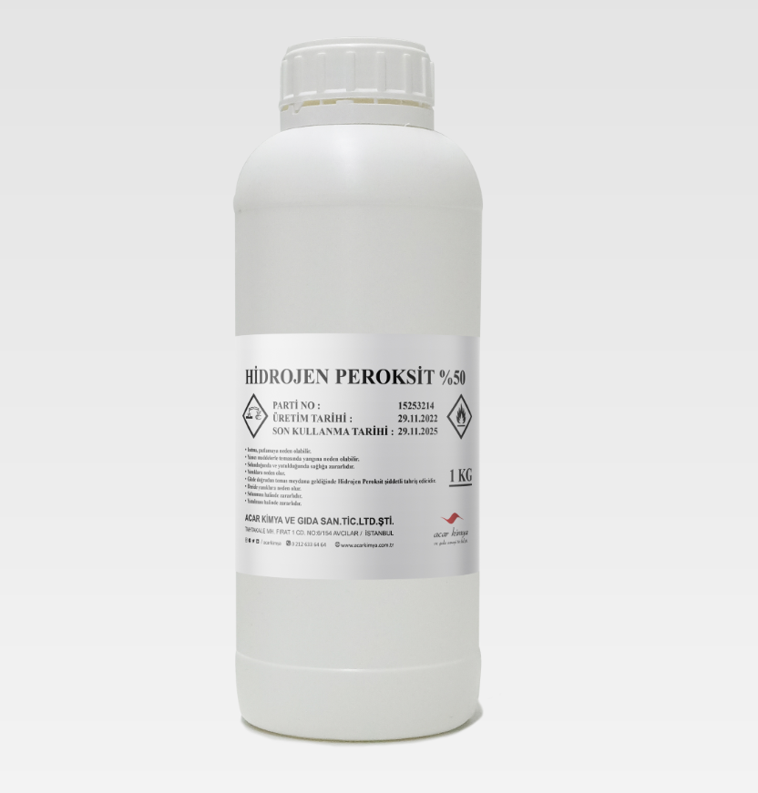 Acar Kimya Hidrojen Peroksit % 50 Lik - 1 KG