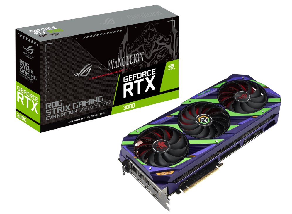 Asus NVIDIA GeForce RTX 3080 ROG Strix OC Eva ROG-STRIX-RTX3080-O12G EVA 12 GB GDDR6X 384 Bit Ekran Kartı