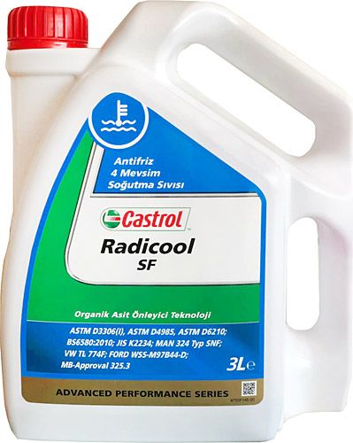 Castrol Radicool Kırmızı Antifriz 3 L