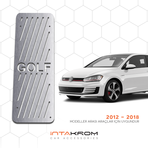 intakrom Volkswagen Golf 7 Krom Ayak Dinlendirme Pedalı - 2012 - 2018