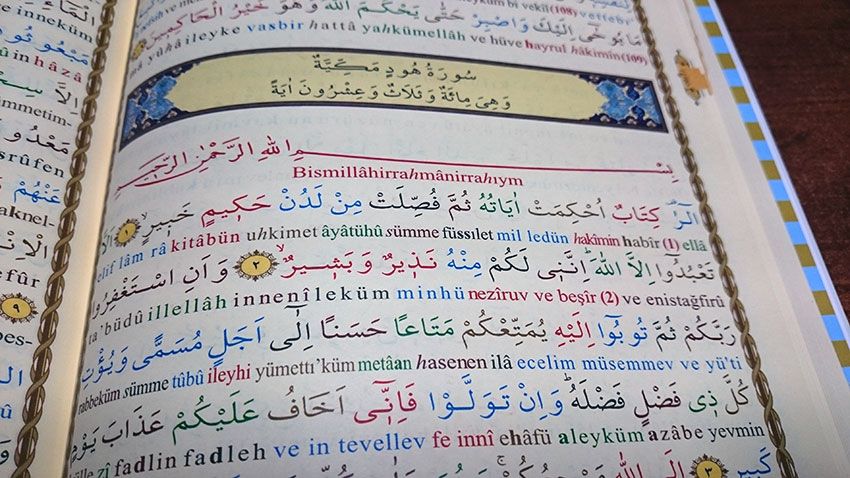 Kur'An-I Kerim Satırarası Türkçe Okunuşlu Transkript Ve Tecvidli - Haktan Yayınları 1.