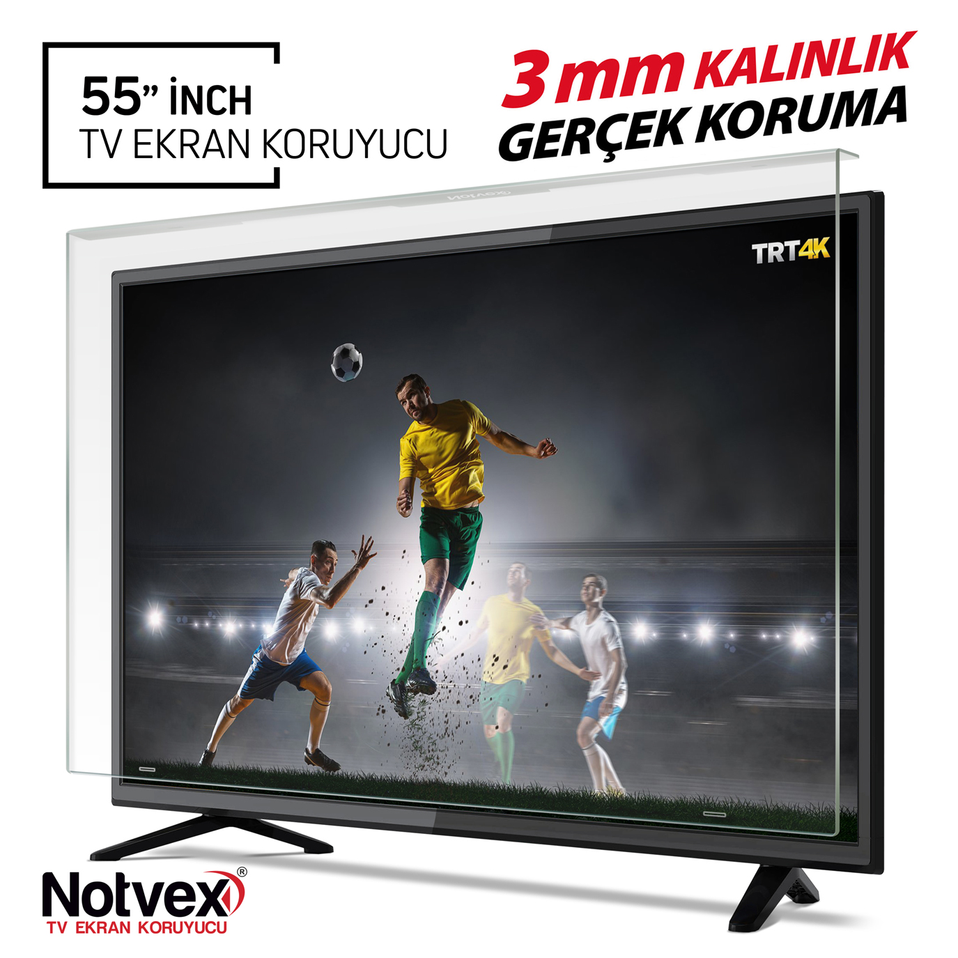 Notvex 55 İnç 140 Ekran Tv Ekran Koruyucu / 3 MM Kalınlık