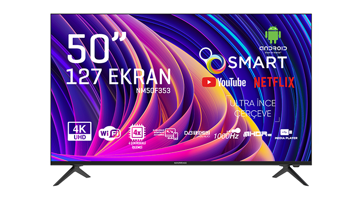 Nordmende NM50F353 50" 4K Ultra HD Android Smart LED TV