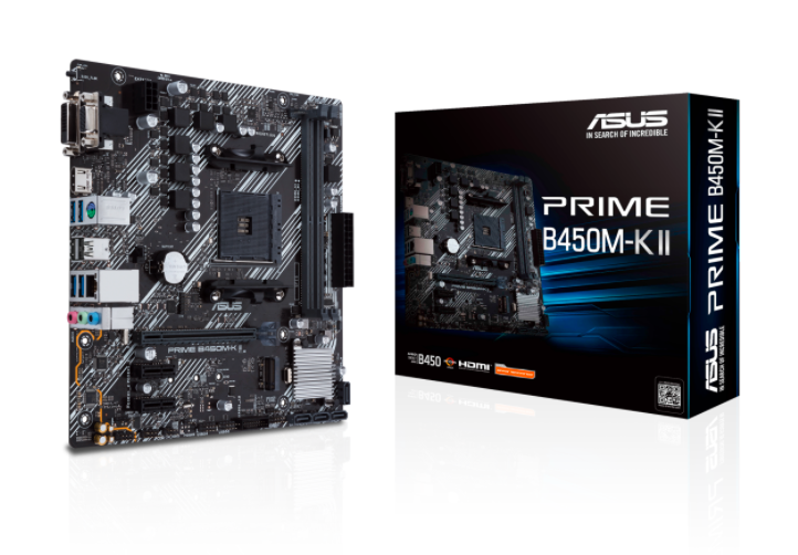 Asus Prime B450M-K II AMD B450 4400 MHz (OC) Soket AM4 mATX Anakart