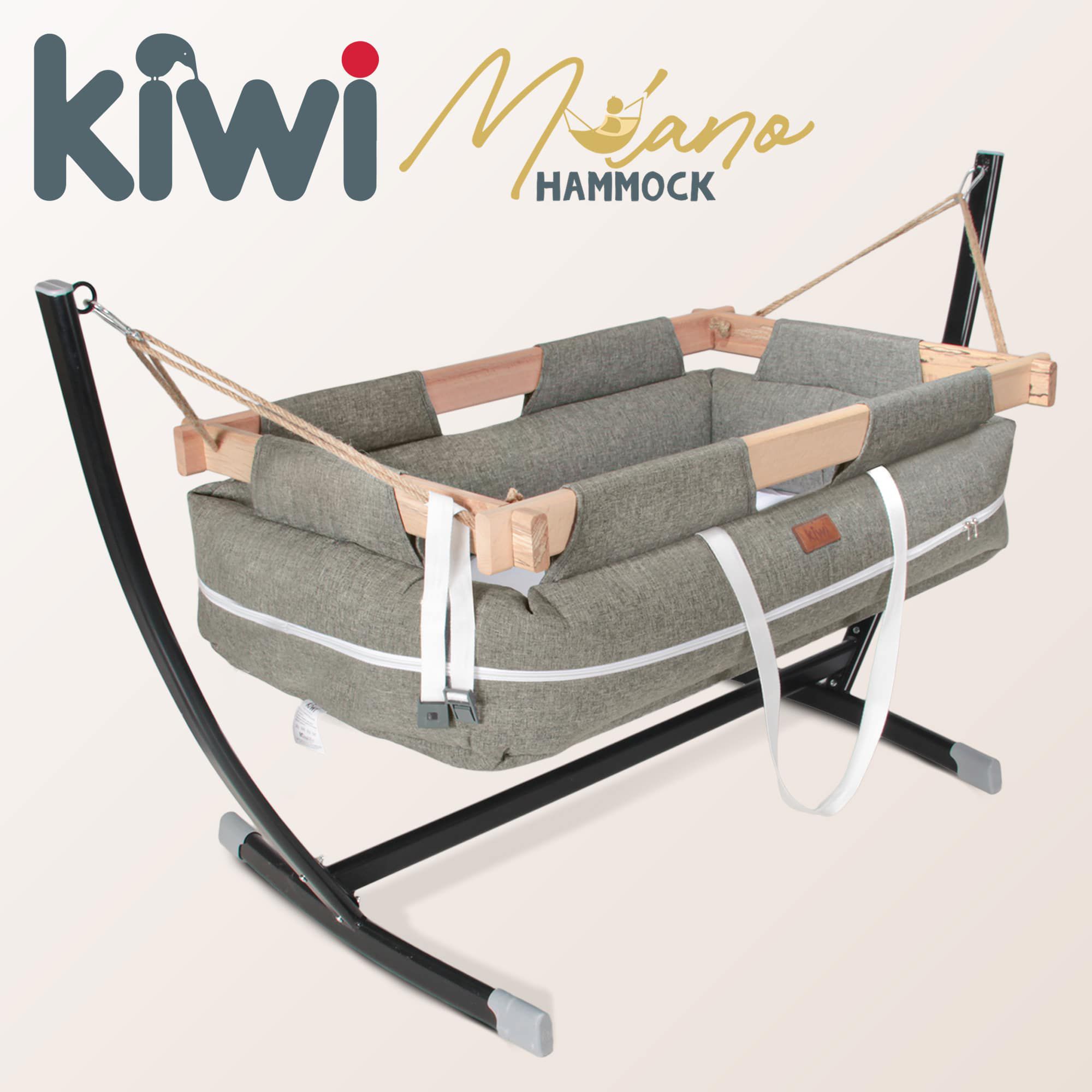Kiwi Milano Portbebe ve BabyNest Metal Platformlu Ahşap Bebek Hamağı