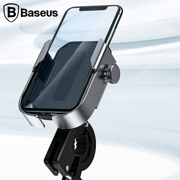 Baseus Armor Motosiklet-Bisiklet Telefon Tutucu Siyah