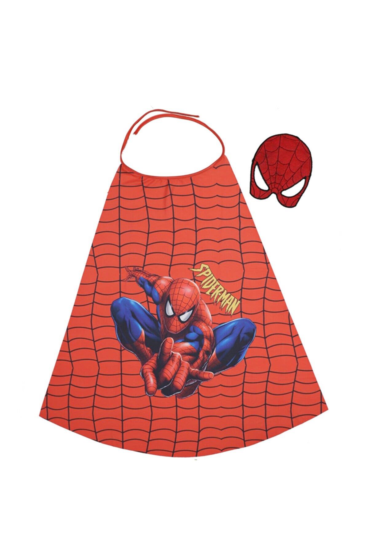 Spiderman Marvel Erkek Çocuk Keçe Maske + Pelerin