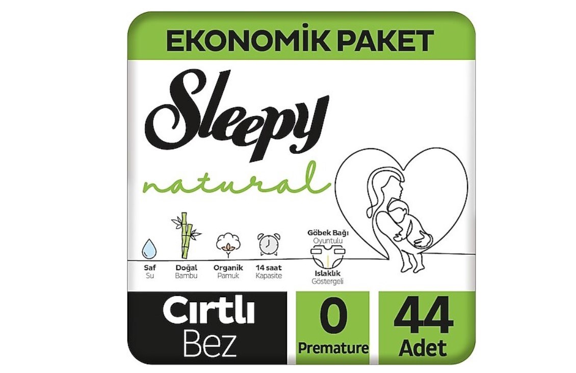 Sleepy Natural 0 Numara Prematüre 44'lü Bebek Bezi 8682241208159