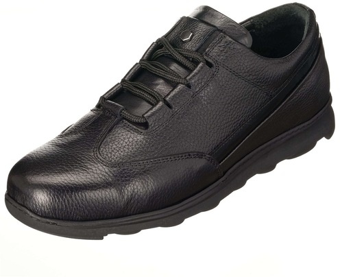 Gg2073 Siyah Dana Nubuk Kauçuk Taban Rahat Geniş Kalıp Ayakkabı