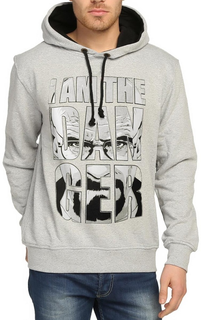 Bant Giyim - Breaking Bad Gri Kapüşonlu Erkek Sweatshirt Hoodie