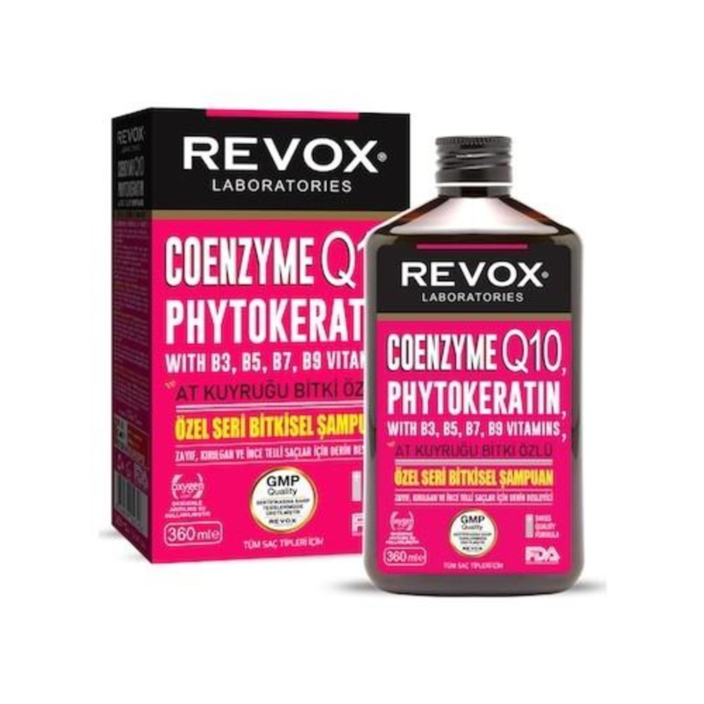Revox Coenyzme Q10 Phytokeratin At Kuyruğu Özel Bitkisel Şampuan 360 ML