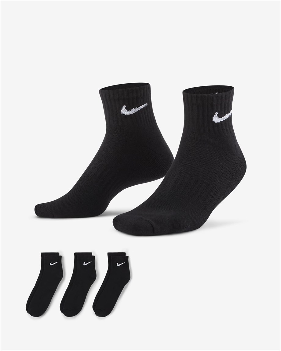 Nike Everyday Cushioned Training Ankle 3'lü Çorap