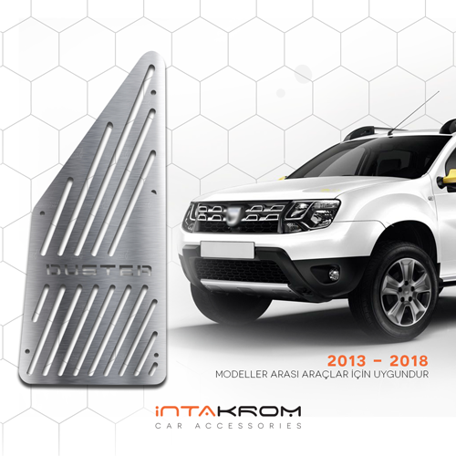 intakrom Dacia Duster Krom Ayak Dinlendirme Pedalı - 2013 - 2019