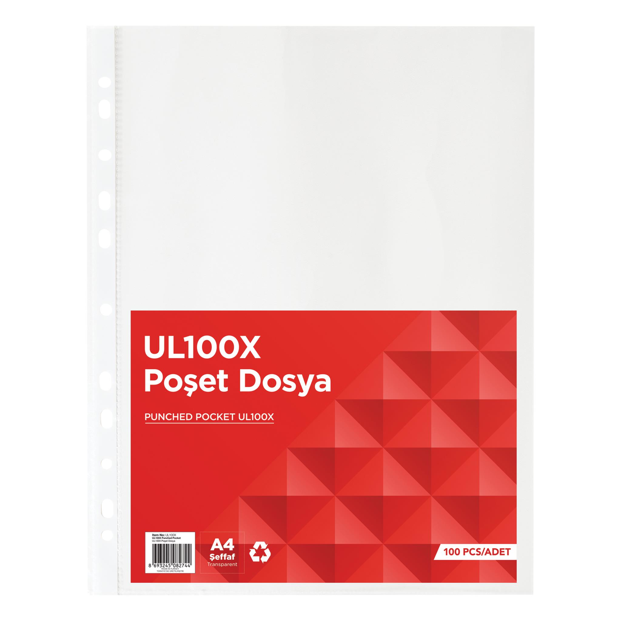 Norex UL100X A4 Poşet Dosya 3000'li Paket