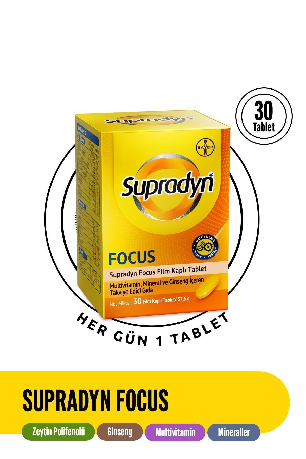 Supradyn Focus Takviye Edici Gıda 30 Tablet