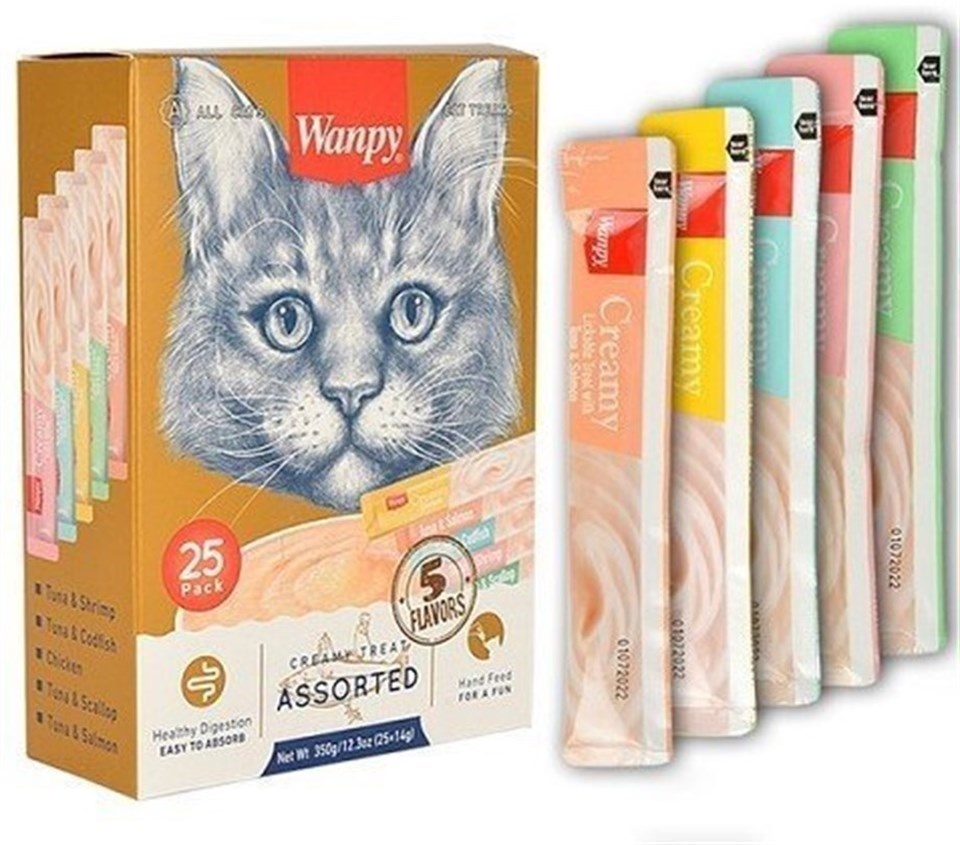 Wnapy Karışık Sıvı Yetişkin Kedi Ödül Maması 5 x 14 G