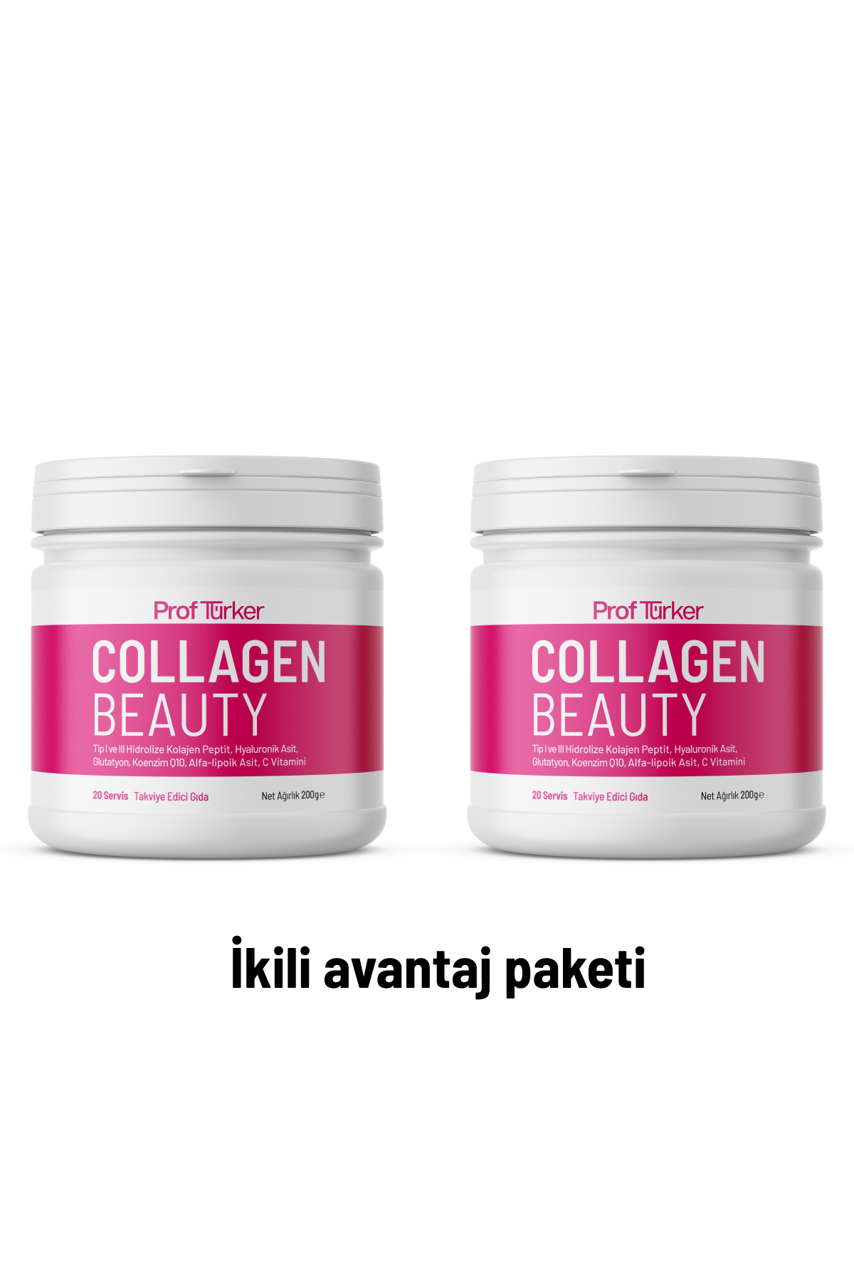 Proftürker Collagen Beauty 200 g - Hyaluronik Asit- Glutatyon