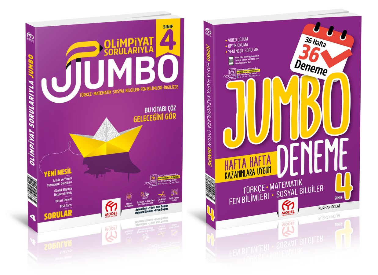 4. Sınıf Jumbo Soru Bankası + Jumbo Deneme / 2 Kitap