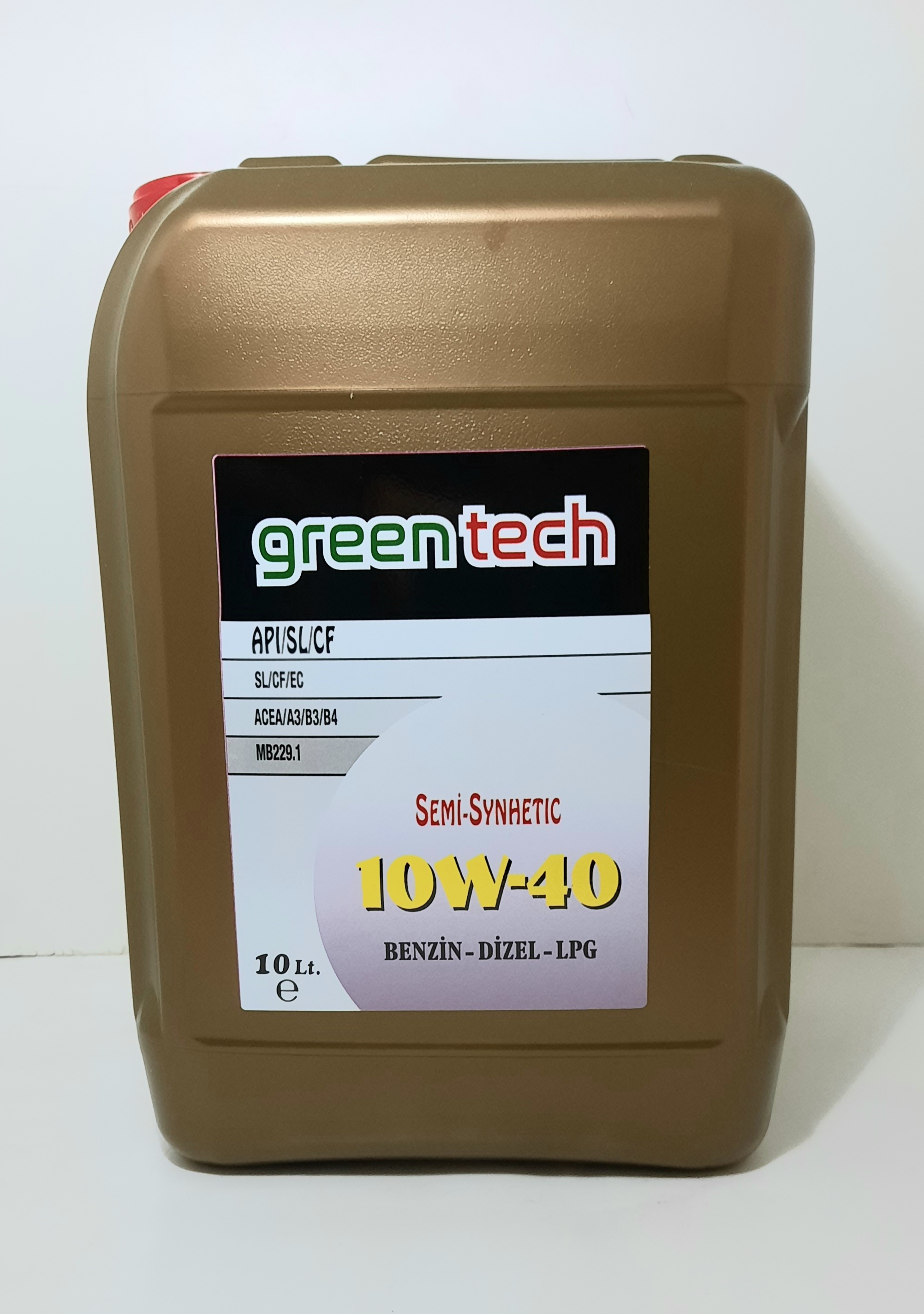 Green Tech 10W-40 Sl/Cf/Ec Motor Yağı 10 L