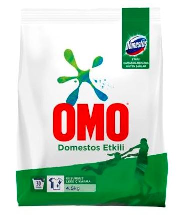 Omo Domestos Etkili Toz Çamaşır Deterjanı 4500 G