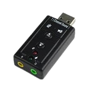 7.1 USB Ses Kartı Virtual Sound 3D - Win 7 Win 8 Win 10