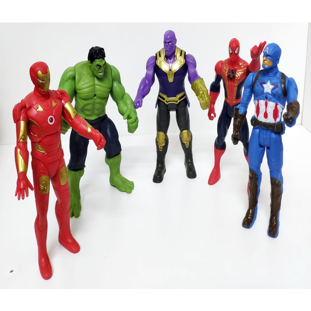 Avanger Thanos Örümcek Adam Kaptan Amerika Hulk Figür Set 12 CM