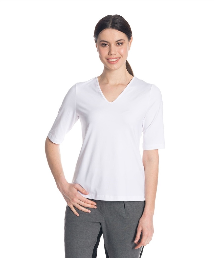 Bulalgiy Kadın Beyaz Basic Tişört - Bga632105