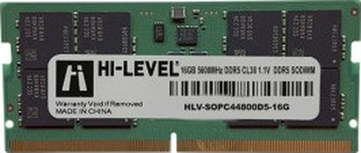 Hı-level 16gb 5600mhz Ddr5 Cl46 1.1v Sodımm Ram Hlv-sopc44800d5/16g