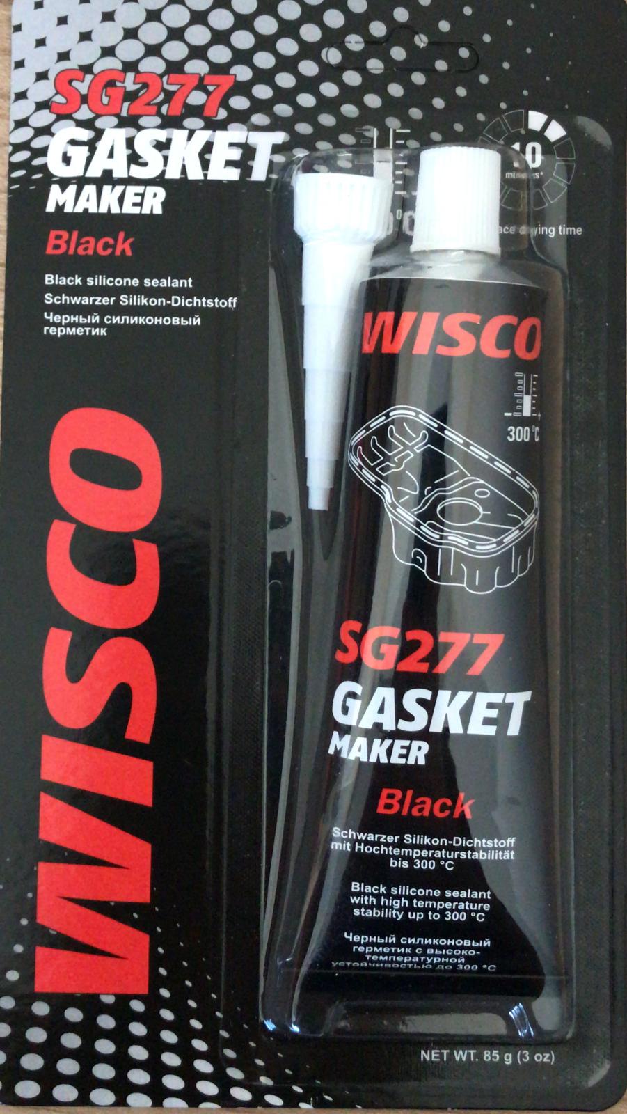 Wisco 300° Isıya Dayanıklı Siyah Sıvı Conta Tüp Silikon 85 G