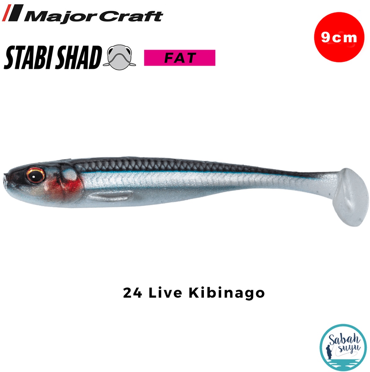 Major Craft Stabi Shad Slim 9cm Silikon Balık #24 Live Kibinago