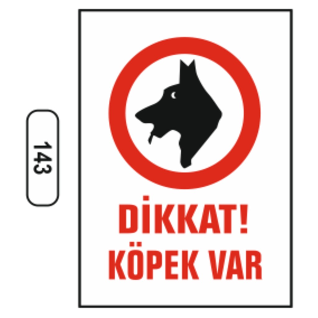 Dikkat Köpek Var Uyarı Ikaz Levhası (497621806)