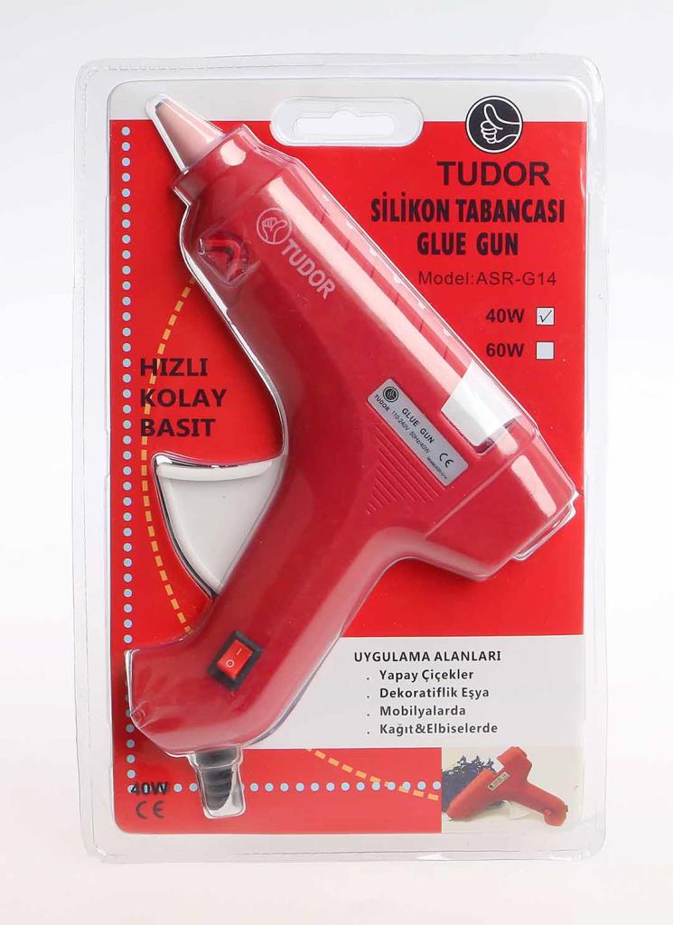 Tudor Sıcak Silikon Tabancası 40 W Kırmızı