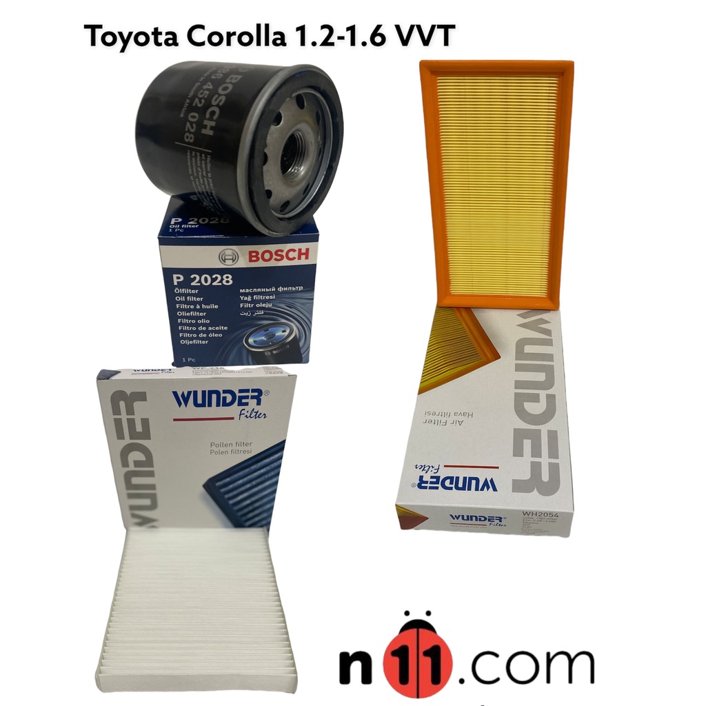 Toyota Corolla Uyumlu 1.2-1.6 Vvti (E210) 2019 Ve Sonrası Yağ Bakım Seti 551066077