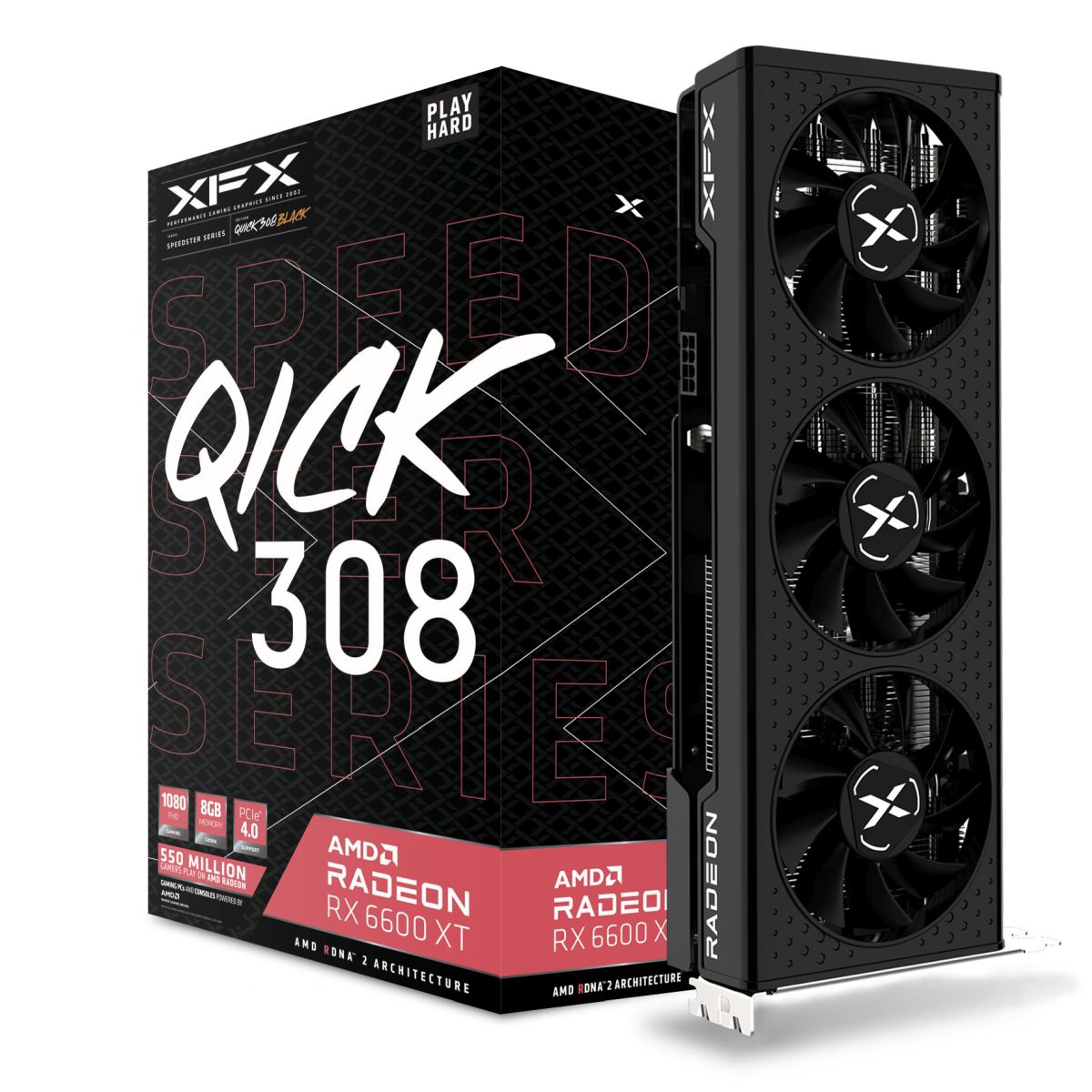 XFX AMD Radeon RX 6600 XT Speedster QICK 308 RX-66XT8LBDQ 8 GB GDDR6 128 Bit Ekran Kartı