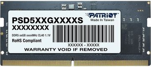 Patriot Signature Line 16gb 1x16gb Ddr5 5600mhz Cl46 Sodımm Gaming Ram Psd516g560081s