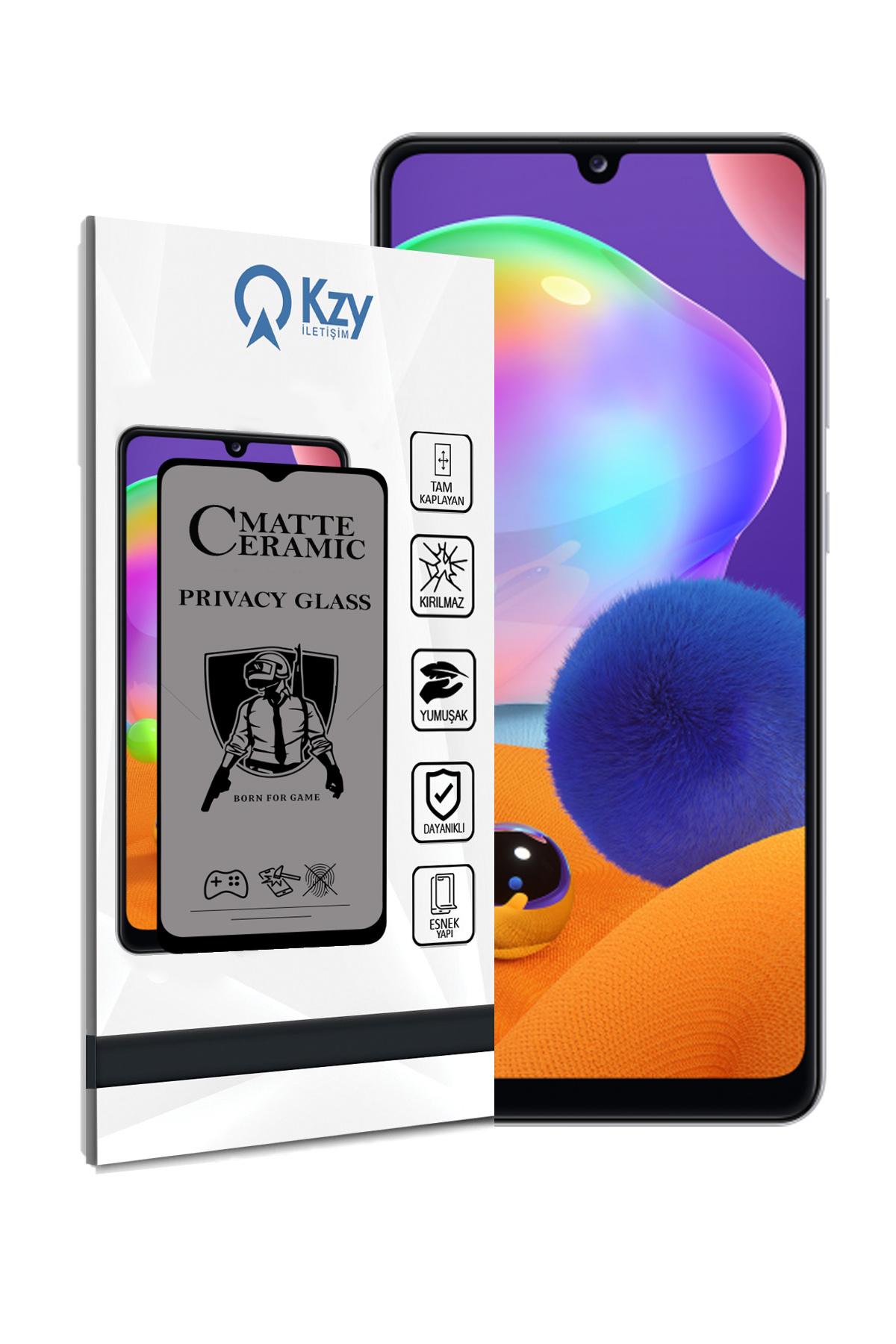 Samsung Galaxy A31 ile Uyumlu Tam Kaplayan Mat Seramik Nano Esnek Hayalet Ekran Koruyucu