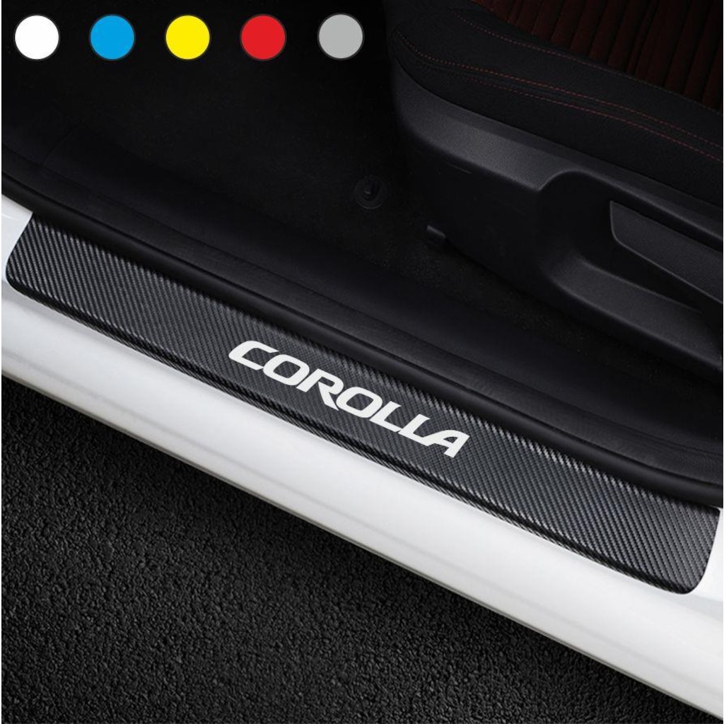 Toyota Corolla Için Karbon Kapı Eşiği Sticker ( 4 Adet )